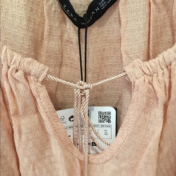 Zara peachy peasant top - Picture 2 of 16